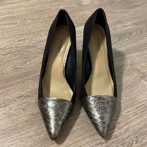 Black and Silver Pumps